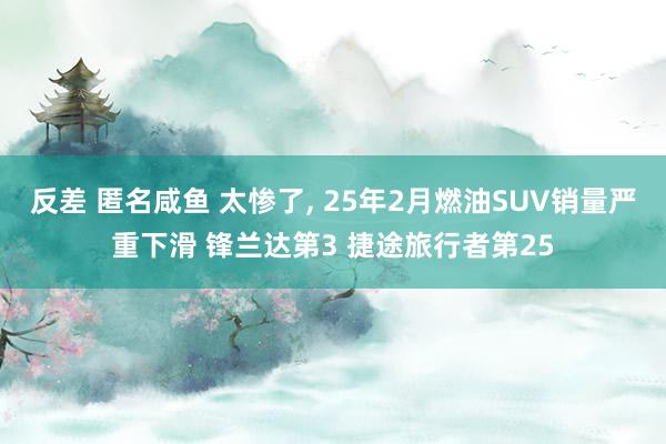 反差 匿名咸鱼 太惨了， 25年2月燃油SUV销量严重下滑 锋兰达第3 捷途旅行者第25
