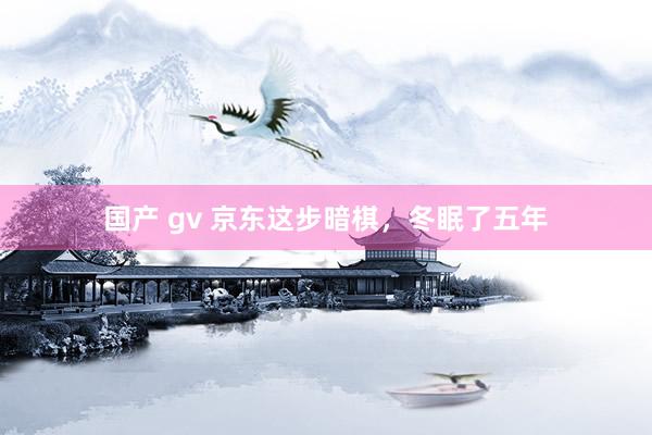 国产 gv 京东这步暗棋，冬眠了五年